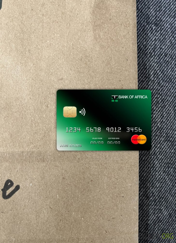 Burundi Afrique banque mastercard photolook recto